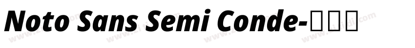 Noto Sans Semi Conde字体转换